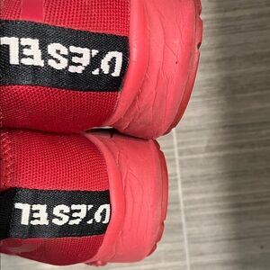 Diesel Red and Black Sneakers